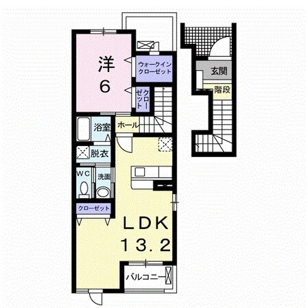 南日永駅 徒歩15分 2階の物件間取画像